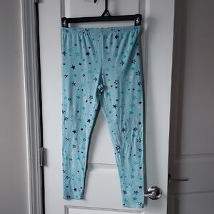 On Step Up Star Patterned Blue Pjs Large